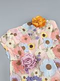 SUPER WHOLESALE | Floral Embroidered Strapless Slim-fit Dress
