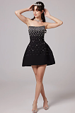 SUPER WHOLESALE | Melisande black embellished mini dress