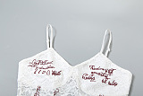 SUPER WHOLESALE | Lace Strappy Corset in White