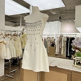 SUPER WHOLESALE | Melisande white embellished mini dress