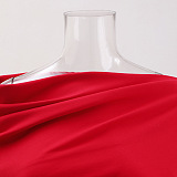 SUPER WHOLESALE | Valentine red high-slit pleated maxi dress