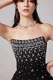 SUPER WHOLESALE | Melisande black embellished mini dress