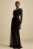 SUPER WHOLESALE | Jeanne black one-shoulder cut-out maxi dress