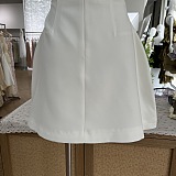 SUPER WHOLESALE | Melisande white embellished mini dress