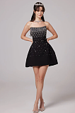 SUPER WHOLESALE | Melisande black embellished mini dress