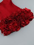 SUPER WHOLESALE |Strapless Slim-Fit Dress with Floral Hem Bodycon Gown