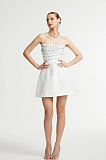SUPER WHOLESALE | Melisande white embellished mini dress