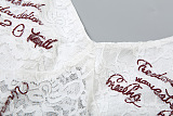 SUPER WHOLESALE | Lace Strappy Corset in White