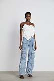SUPER WHOLESALE |white floral off-shoulder top