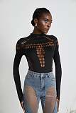 SUPER WHOLESALE |long-sleeved cut-out bodysuit