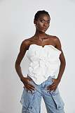 SUPER WHOLESALE |white floral off-shoulder top