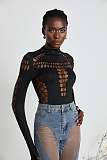 SUPER WHOLESALE |long-sleeved cut-out bodysuit