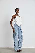 SUPER WHOLESALE |white floral off-shoulder top
