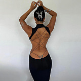 SUPER WHOLESALE |  Sexy Backless Bow Tie Dress for Women