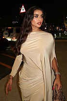 SUPER WHOLESALE | Elegant Slim Fit Ruched Maxi Dress with Stylish Sashes – Solid Color