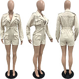 SUPER WHOLESALE | Long Sleeve Cargo Romper