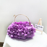 SUPER WHOLESALE | Chiffon Flower Luxury Evening Clutch Bag