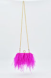SUPER WHOLESALE | Ostrich Feather Chain Crossbody Shoulder Bag