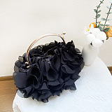 SUPER WHOLESALE | Chiffon Flower Luxury Evening Clutch Bag