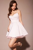 SUPER WHOLESALE | Spaghetti Strap Strapless Puffy Dress