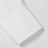 SUPER WHOLESALE | Double Collar Patchwork White Shirt