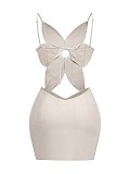 SUPER WHOLESALE | 3D Floral Design Sexy Cut-Out Crop Top Dress – Formal Gown