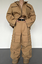 SUPER WHOLESALE | Fashion Heavy-Duty Jacket with Cargo Pants