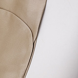 SUPER WHOLESALE | V-Neck Double-Breasted Belted Waist Blazer With Skirt
