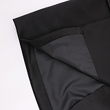 SUPER WHOLESALE | V-Neck Double-Breasted Belted Waist Blazer With Skirt