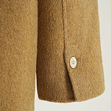 SUPER WHOLESALE | Scarf-Collar Patchwork Wool Blazer
