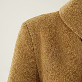 SUPER WHOLESALE | Scarf-Collar Patchwork Wool Blazer