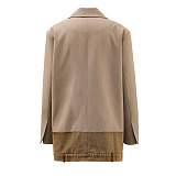SUPER WHOLESALE | Contrast Color Patchwork Blazer