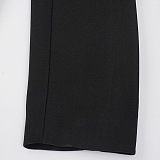 SUPER WHOLESALE | Button-Up Black-And-White Color-Block Blazer Dress