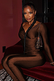 SUPER WHOLESALE | Off-Shoulder V-Neck Fitted Two-Piece Set