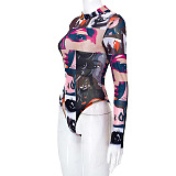 SUPER WHOLESALE |Printed Bodycon Corset