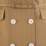 SUPER WHOLESALE | Double-Breasted Waist-Cinching Skirt