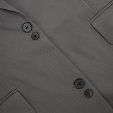 SUPER WHOLESALE |Single-Breasted Long Oversized Blazer