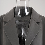 SUPER WHOLESALE |Single-Breasted Long Oversized Blazer