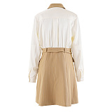 SUPER WHOLESALE | Double-Breasted Waist-Cinching Skirt