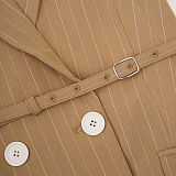SUPER WHOLESALE | Double-Breasted Waist-Cinching Skirt