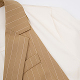 SUPER WHOLESALE | Double-Breasted Waist-Cinching Skirt