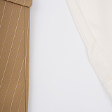 SUPER WHOLESALE | Double-Breasted Waist-Cinching Skirt