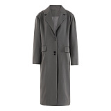 SUPER WHOLESALE |Single-Breasted Long Oversized Blazer
