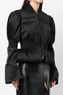 SUPER WHOLESALE | Bell-Sleeve Puffed Outer Jacket