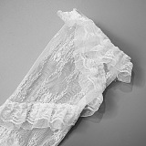 SUPER WHOLESALE | Lace Spin Trim Over-the-Knee Socks