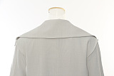 SUPER WHOLESALE | Navy Collar Tie-Waist Loose Blazer