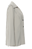 SUPER WHOLESALE | Navy Collar Tie-Waist Loose Blazer