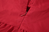 SUPER WHOLESALE | Solid Color Puff Sleeve Short Dress