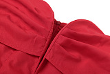 SUPER WHOLESALE | Solid Color Puff Sleeve Short Dress
