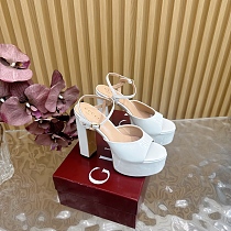 SUPER WHOLESALE | Women's platform sandal in Rosso Ancora leather
